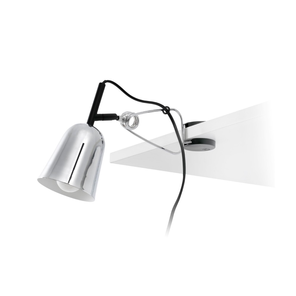 Faro Studio Pinza Cromo-Blanco Mate E14 51134