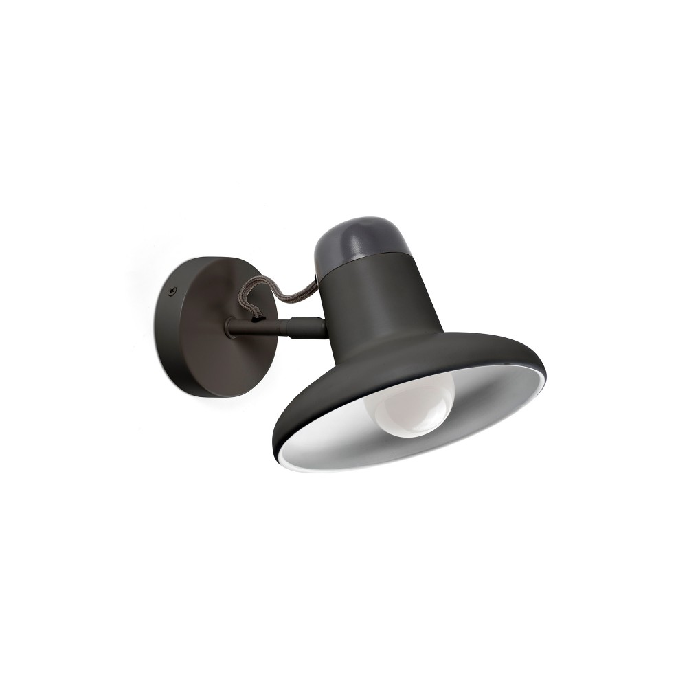 Faro Snap Aplique Gris Oscuro 1xE27 57403