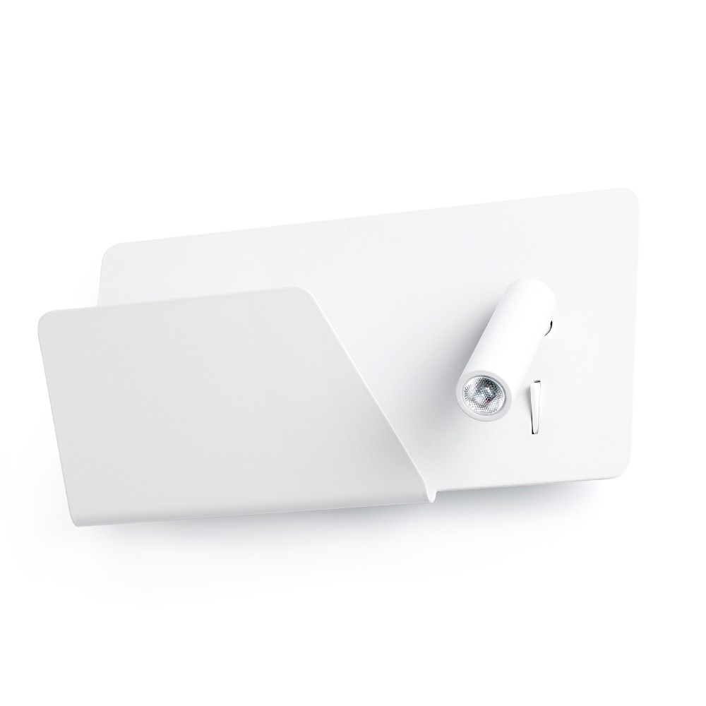 Faro Suau Aplique Izq. Blanco Usb Led 3W 3000K 62124