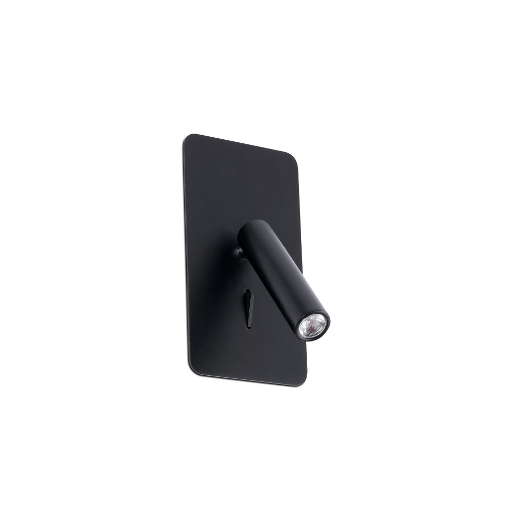 Faro Suau Empotrable Negro Led 3W 3000K 62128