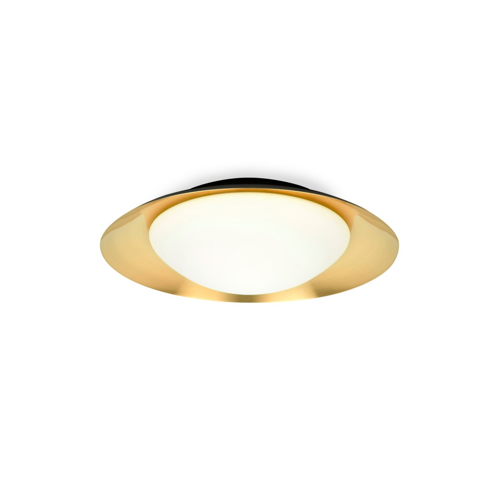Faro Side Plafon Ø390 Negro-Oro Satinado Led 15W 3000K 62142