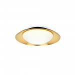 Faro Side Plafon Ø390 Negro-Oro Satinado Led 15W 3000K 62142