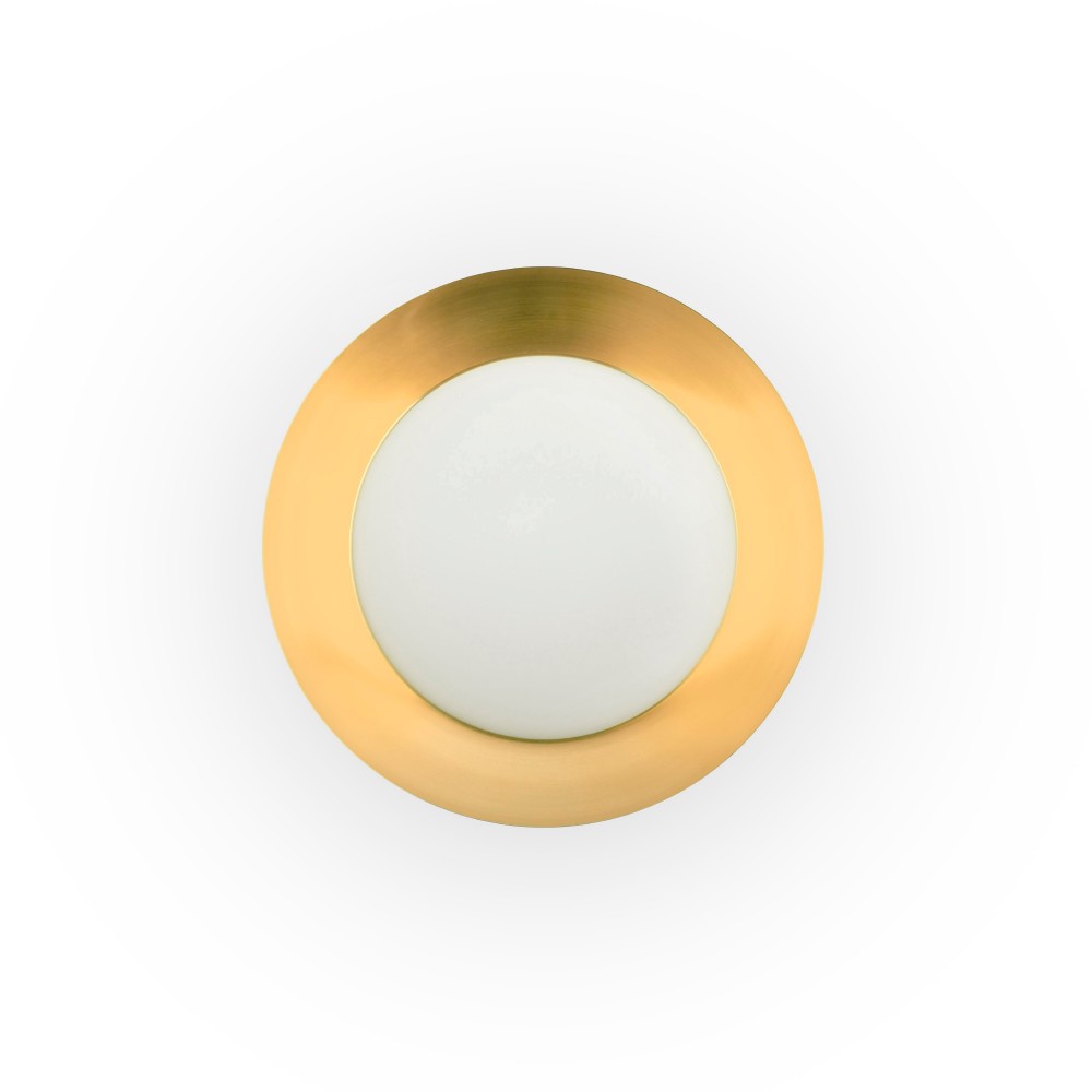 Faro Side Plafon Ø450 Negro-Oro Satinado Led 20W 3000K 62146
