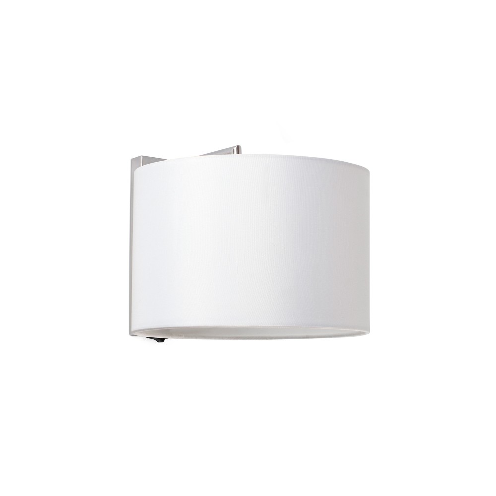 Faro Sahara Aplique Cromo Pantalla Blanca 1Xe27 60W 62706