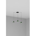 Faro Claire Colgante Verde E27 15W 3L 62803-3L