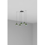 Faro Claire Colgante Verde E27 15W 5L 62803-5L