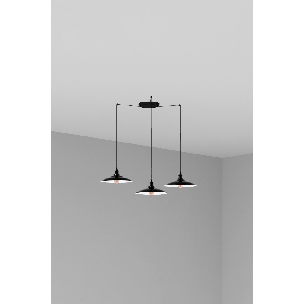 Faro Lang Colgante Negro E27 3L 62804-3L
