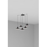 Faro Lang Colgante Negro E27 5L 62804-5L