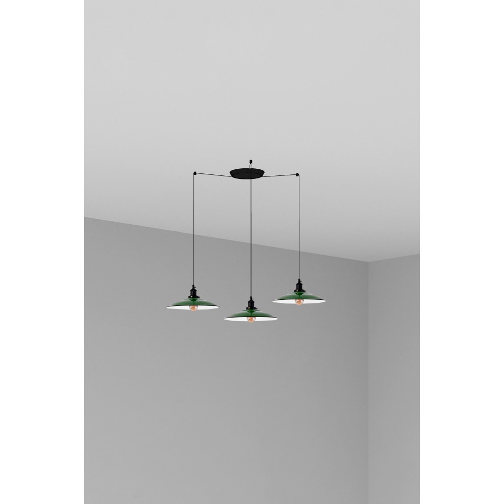 Faro Lang Colgante Verde E27 3L 62805-3L