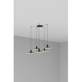 Faro Lang Colgante Verde E27 5L 62805-5L