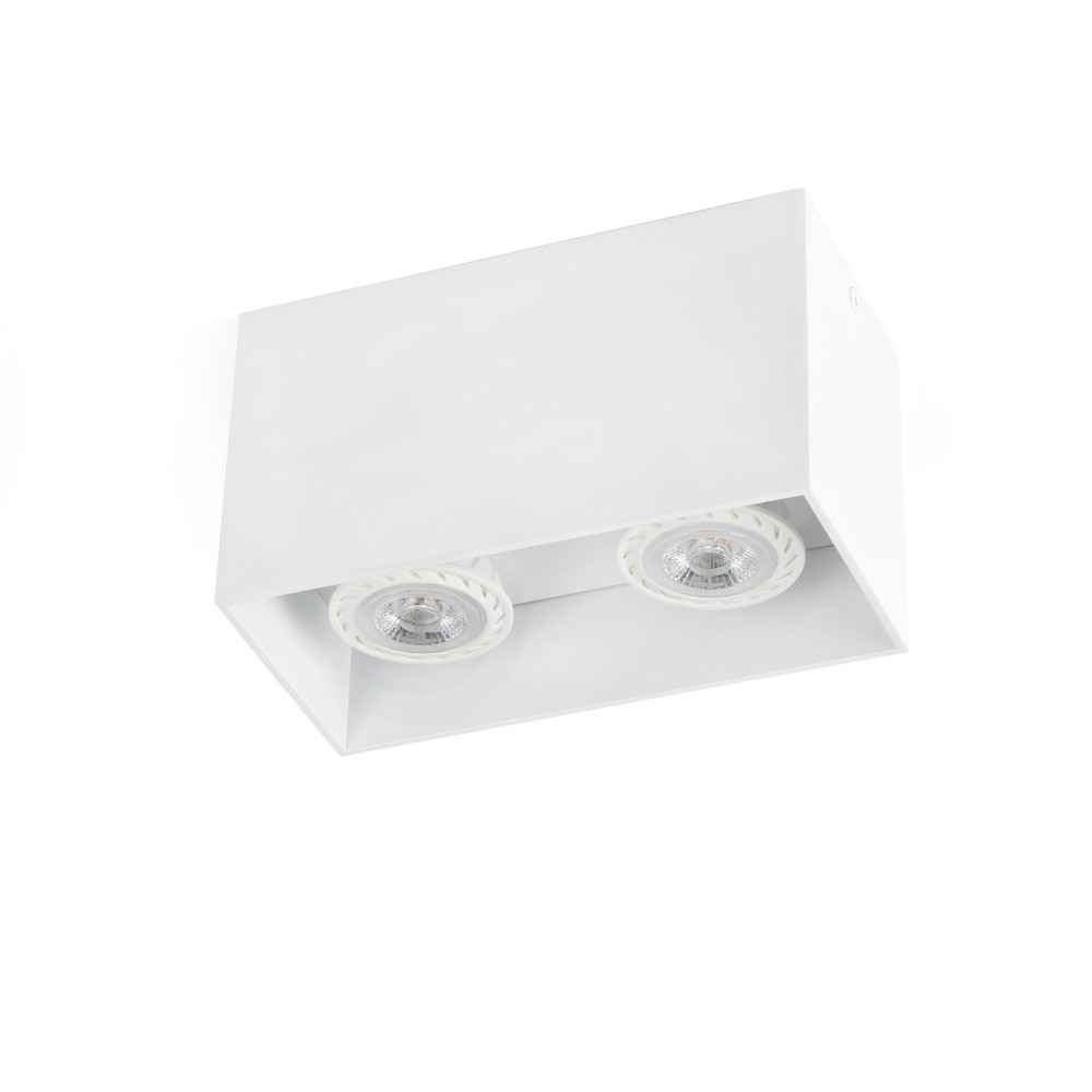 Faro Tecto Plafon Blanco 2Xgu10 50W 63272