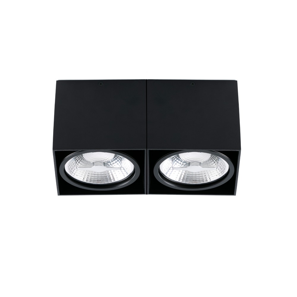 Faro Tecto Plafon Negro 2Xar111 50W 63277
