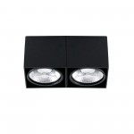 Faro Tecto Plafon Negro 2Xar111 50W 63277