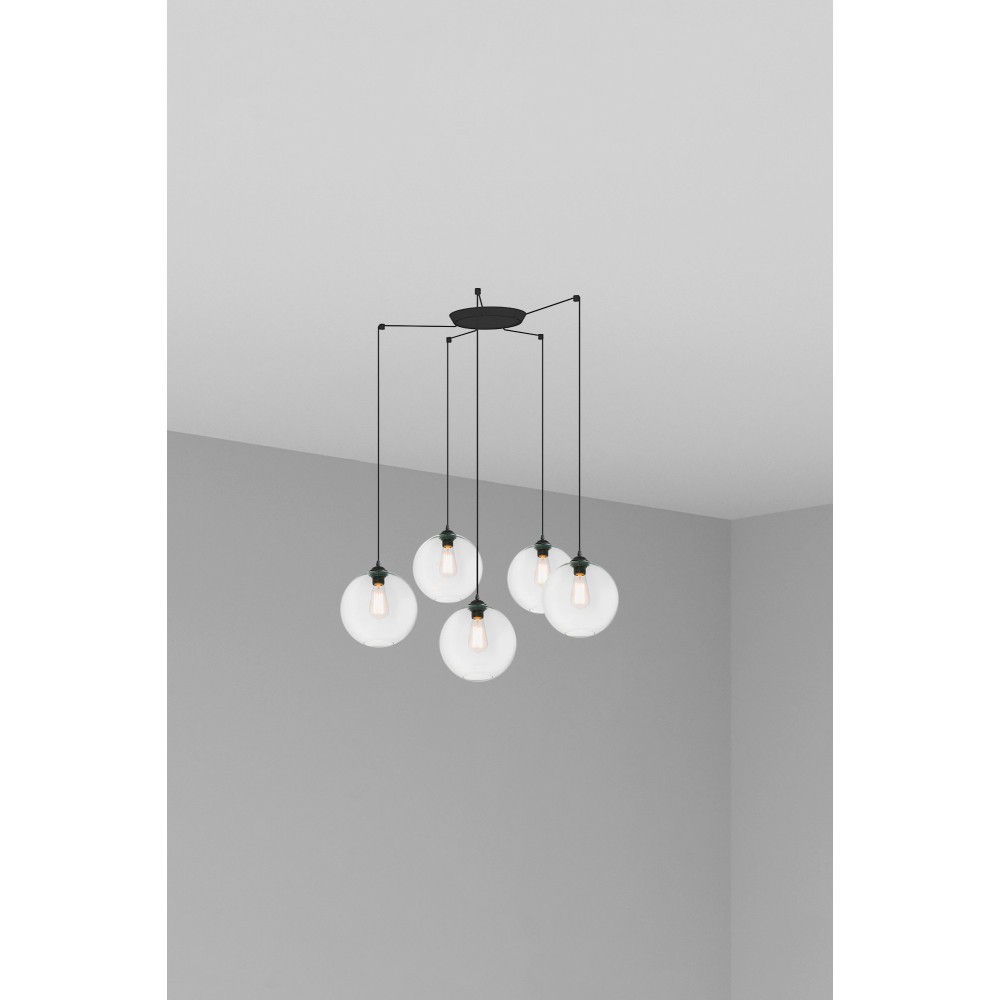 Faro Clara Colgante Transparente E27 100W 5L 64128-5L