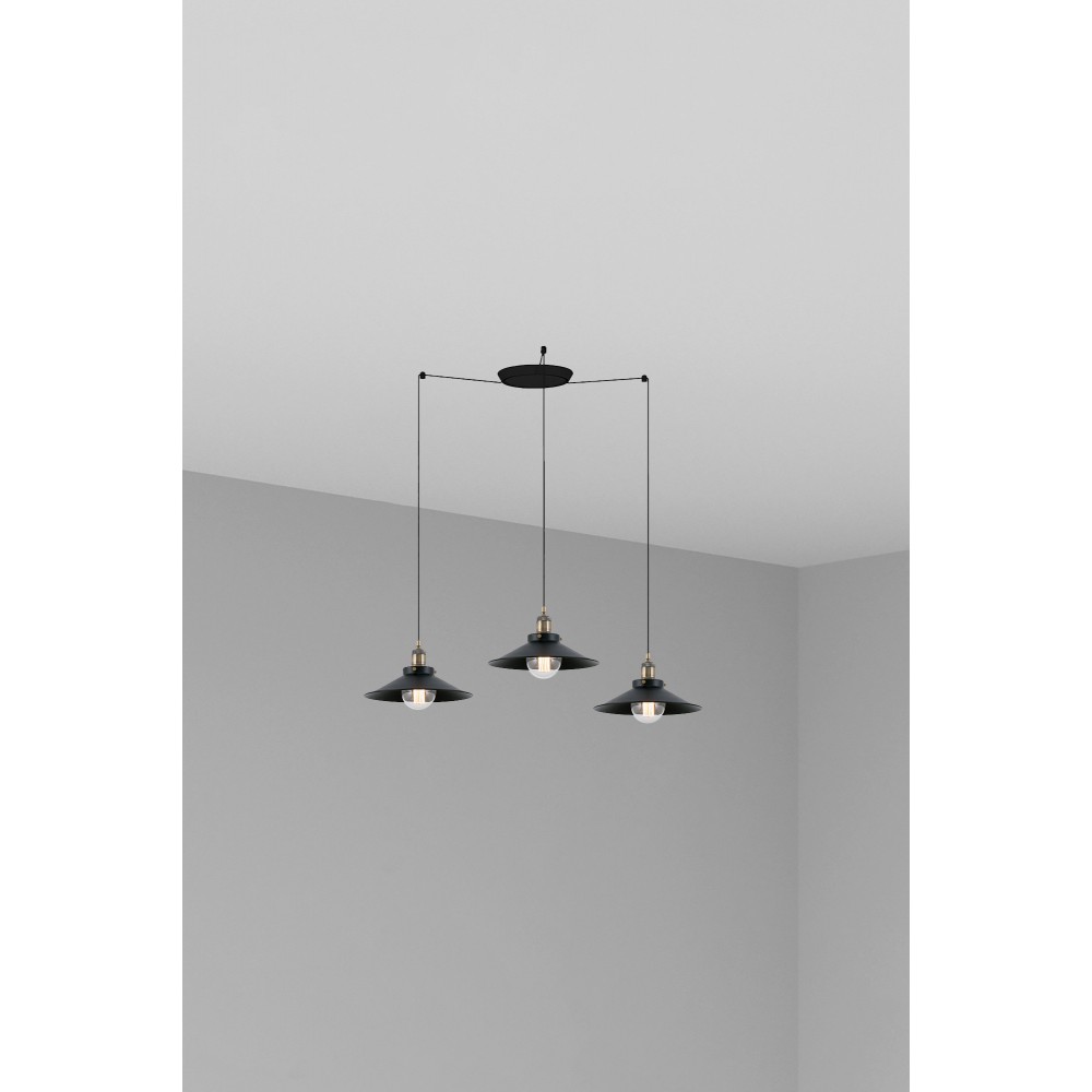 Faro Marlin Colgante Negro E27 60W 3L 64133-3L