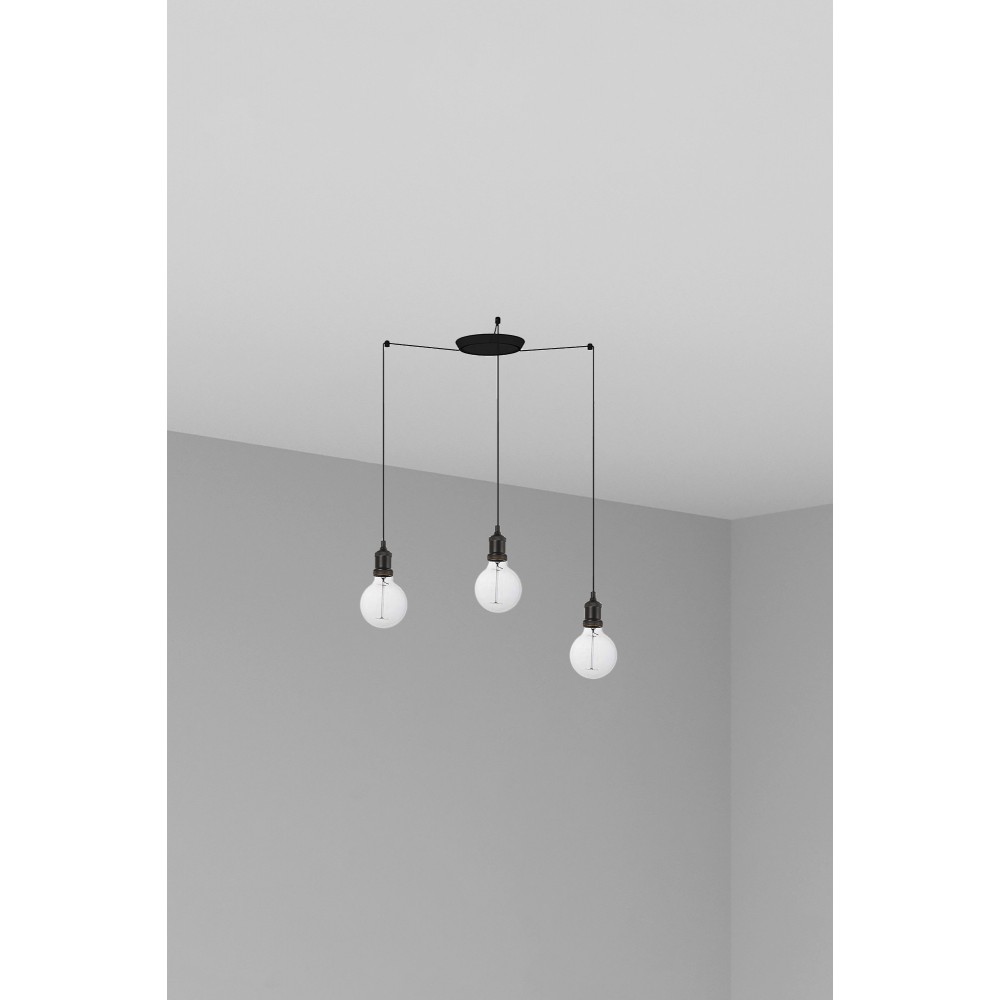 Faro Art Colgante Negro 1xE27 2M Cable 3L 64135-3L