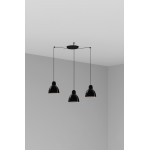 Faro Venice Colgante Negra Ø160 1x E27 3l