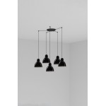 Faro Lampara Venice Colgante Negra Ø160 1x E27 5l