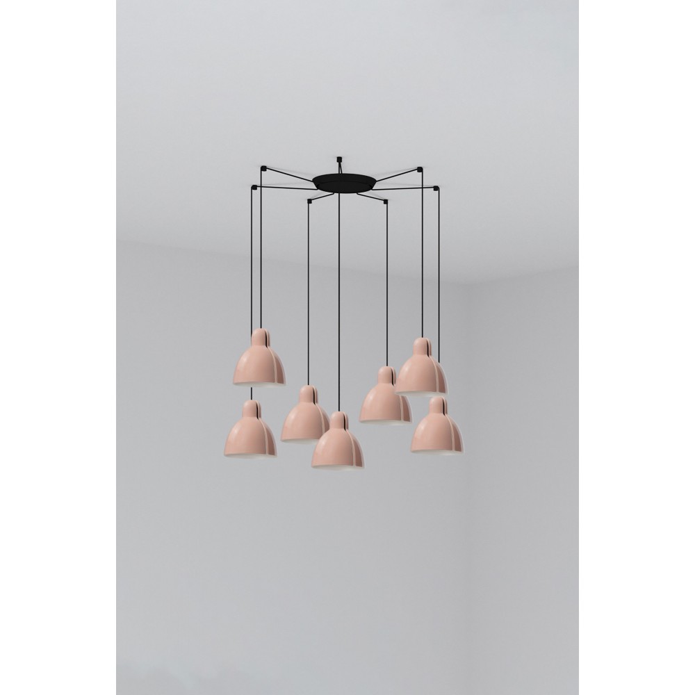 Faro Lampara Venice Colgante Rosa Ø160 1x E27 7l