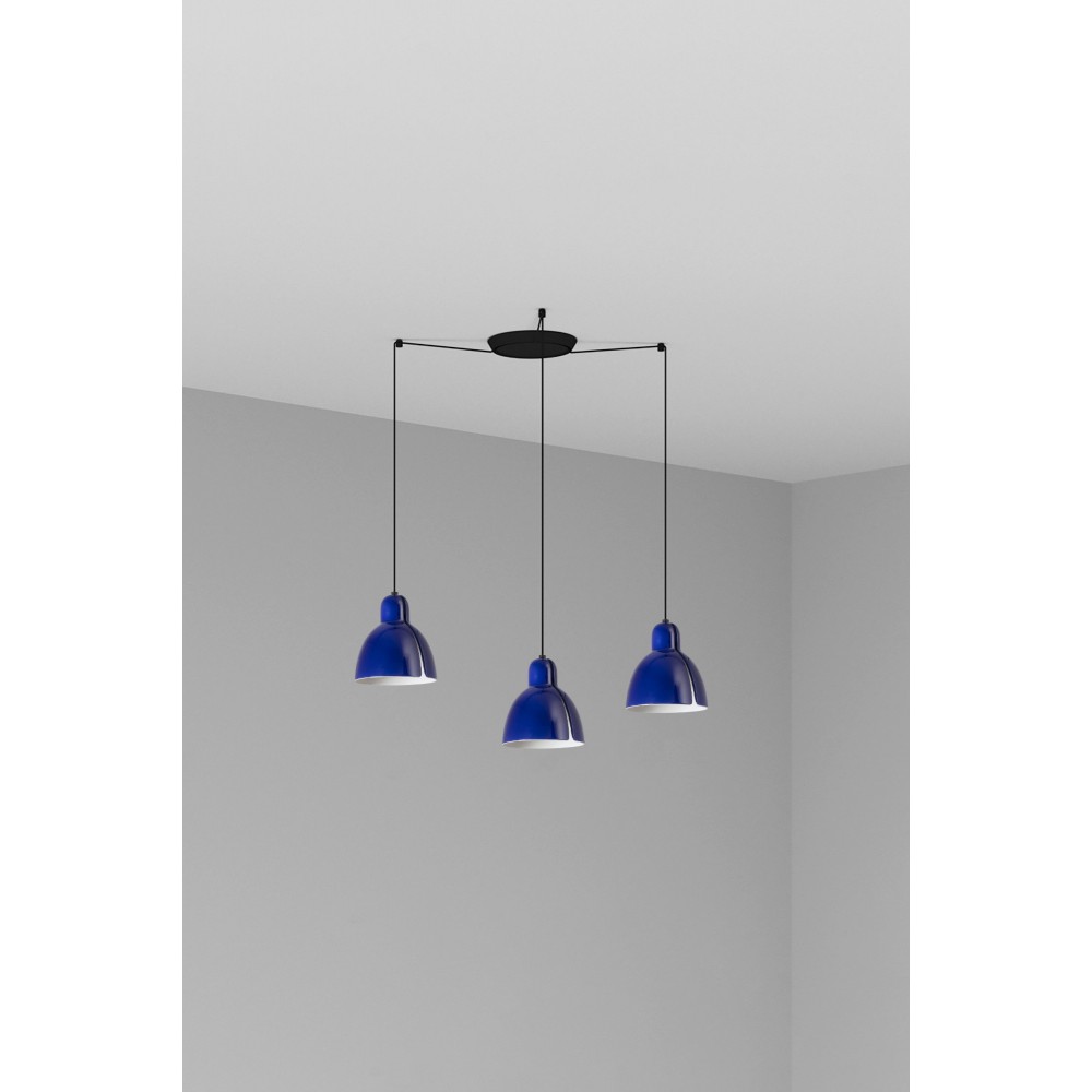 Faro Venice Colgante Azul Cobalto Ø160 1x E27 3l