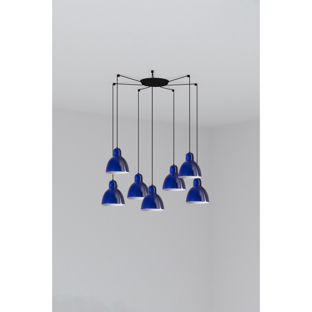 Faro Lampara Venice Colgante Azul Cobalto Ø160 1x E27 7l