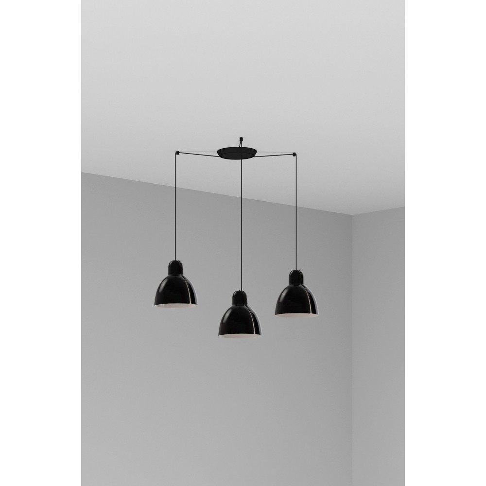 Faro Venice Colgante Negro Ø200 1xe27 3l
