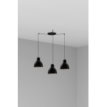 Faro Venice Colgante Negro Ø200 1xe27 3l