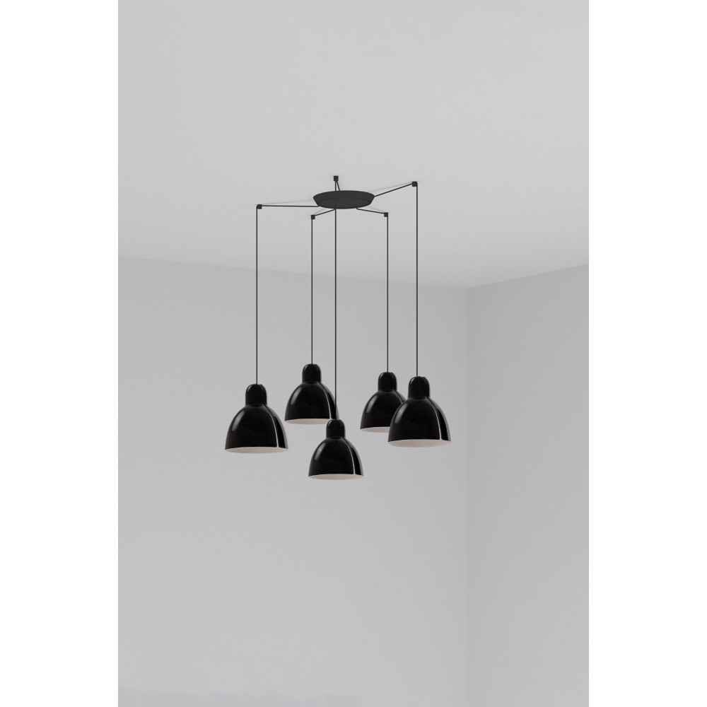 Faro Lampara Venice Colgante Negro Ø200 1xe27 5l