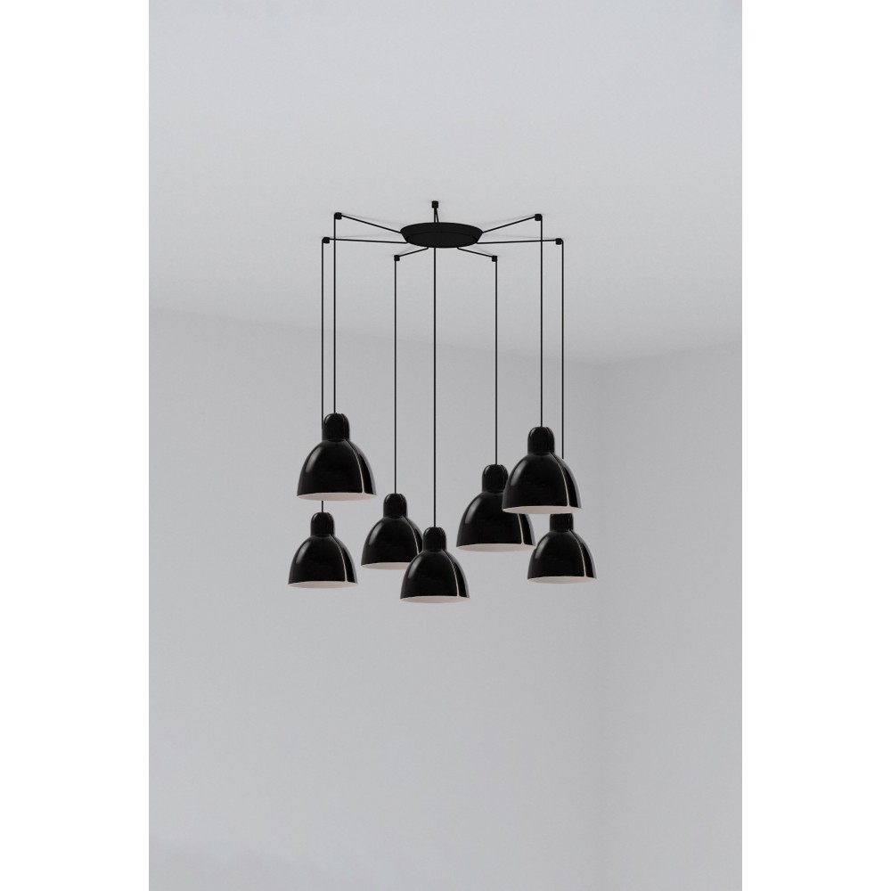 Faro Lampara Venice Colgante Negro Ø200 1xe27 7l