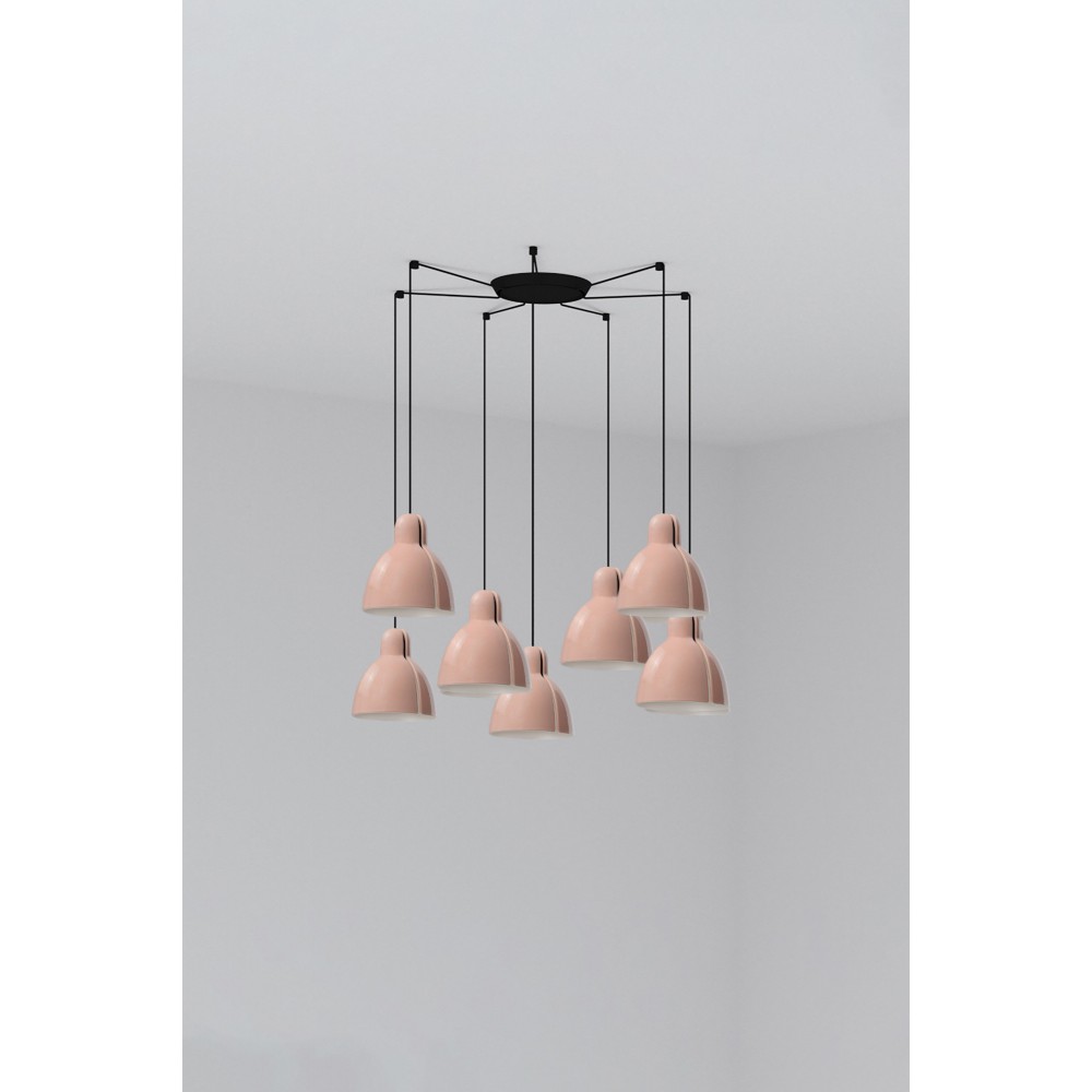 Faro Lampara Venice Colgante Rosa Ø200 1xe27 7l