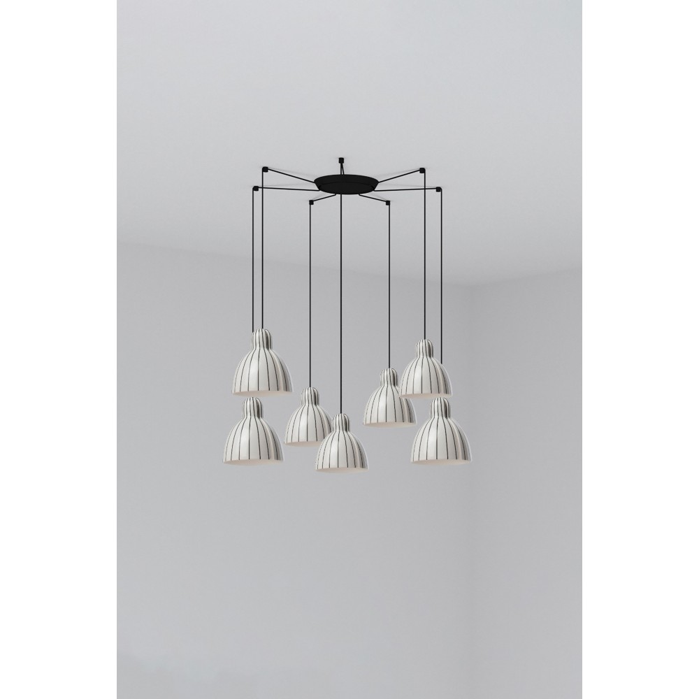 Faro Lampara Venice Colgante Rayas Ø200 1xe27 7l