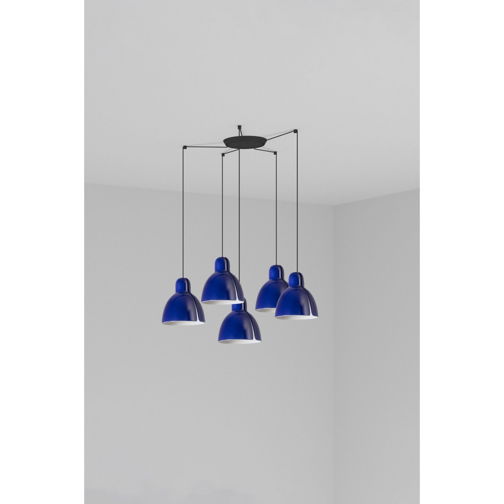 Faro Lampara Venice Colgante Azul Cobalto Ø200 1xe27 5l