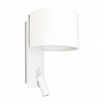 Faro Fold Aplique Blanco 1xE27 y Lector Led 3W 64304