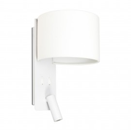 Faro Fold Aplique Blanco 1xE27 y Lector Led 3W 64304
