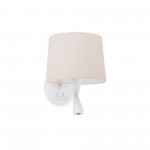 Faro Conga Apl Lector Blanco P.E27 ø215x160xø190 Beige 64308-02