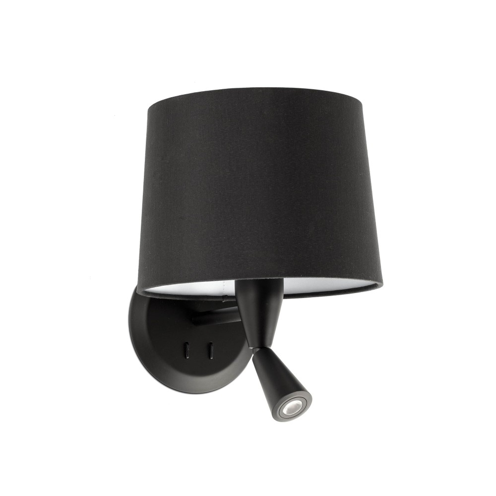 Faro Conga Apl. Lector Negro P.E27 ø215x160xø190 Negra 64309-03