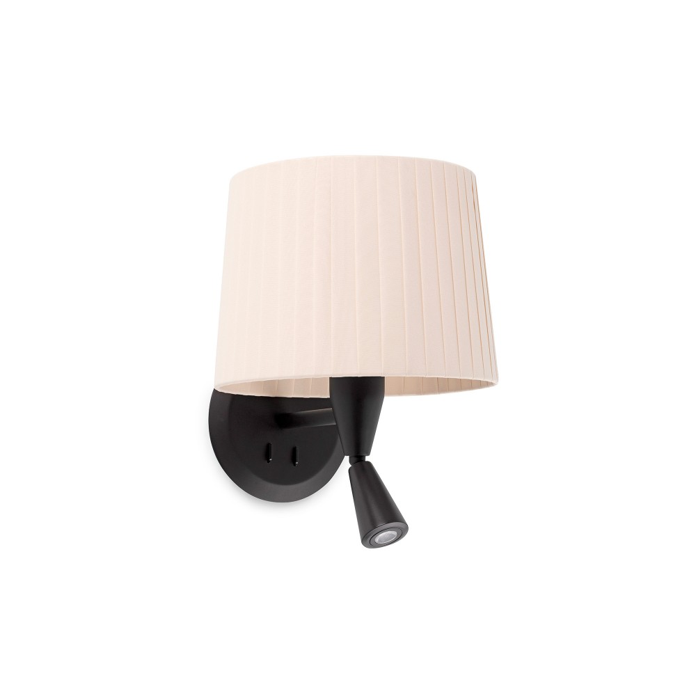 Faro Samba Apl.Lect Negro P.Encint E27 ø215x160xø190Bei 64309-35