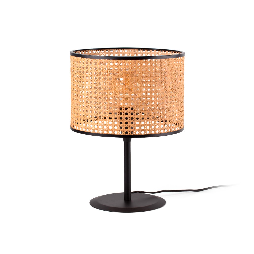 Faro Mambo Sm Negro P. Ratan E27 ø320x213xø320 64311-48