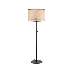 Faro Mambo Ps Negro P. Ratan E27 ø450x313xø450 64313-49