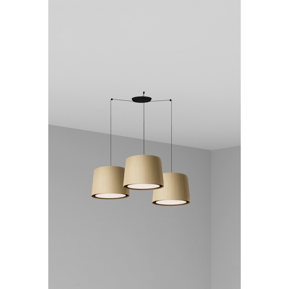 Faro Samba Colg Negro P. Encint E27 ø500x350xø450 Verde 64314-46-3L