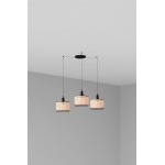 Faro Mambo Colg Negro P. Ratan E27 ø210x200xø210 3L 64314-47-3L