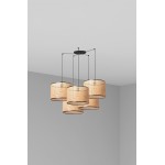 Faro Mambo Colg Negro P. Ratan E27 ø450x313xø450 5L 64314-49-5L