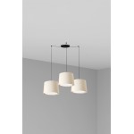 Faro Conga Colg Negro P. E27 ø500x350xø450 Blanca 3L 64314-54-3L