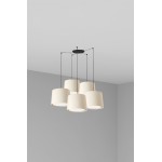Faro Conga Colg Negro P. E27 ø500x350xø450 Blanca 5L 64314-54-5L