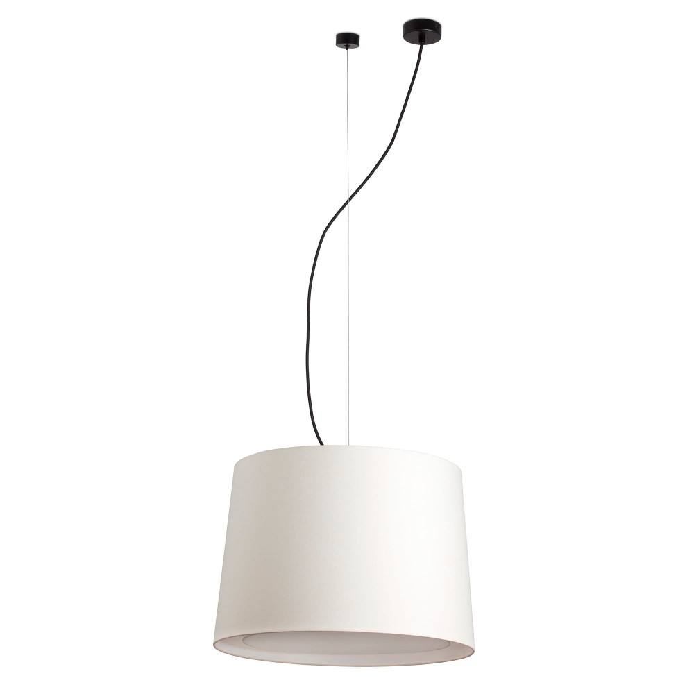Faro Conga Colg Negro P. E27 ø500x350xø450 Beige 64314-55