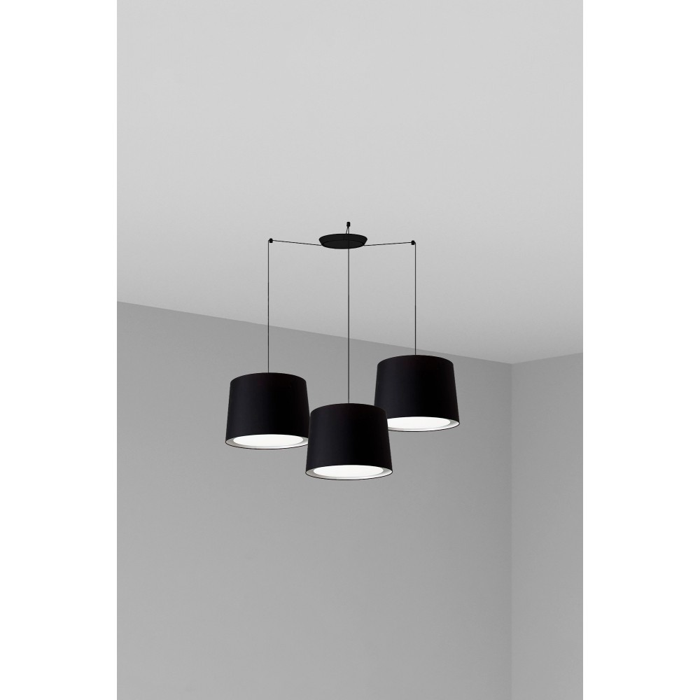Faro Conga Colg Negro P. E27 ø500x350xø450 Negra 3L 64314-56-3L