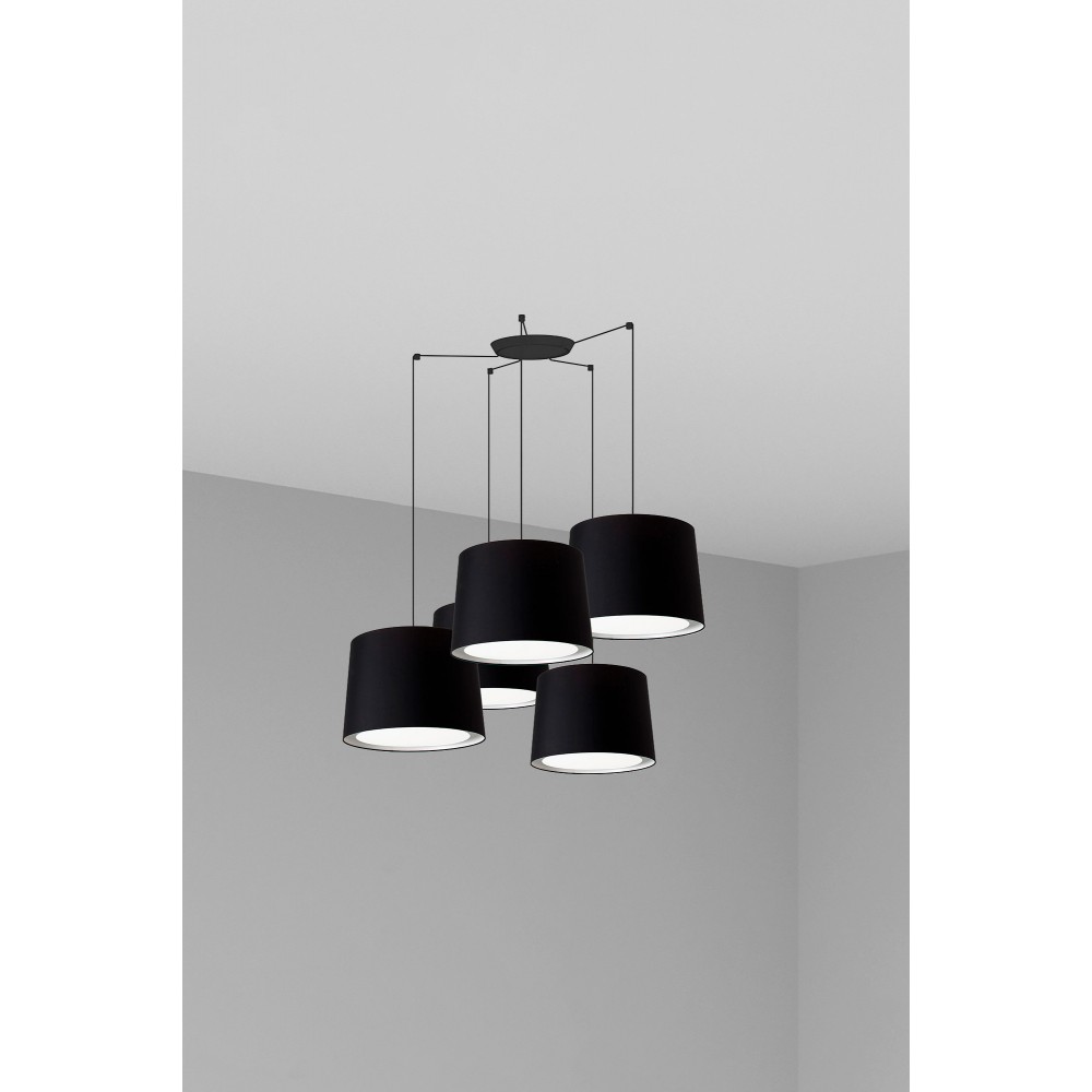 Faro Conga Colg Negro P. E27 ø500x350xø450 Negra 5L 64314-56-5L
