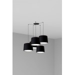 Faro Conga Colg Negro P. E27 ø500x350xø450 Negra 5L 64314-56-5L