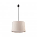 Faro Samba Colg.Negro Simple Encintada E27ø500x350Beige 64315-44