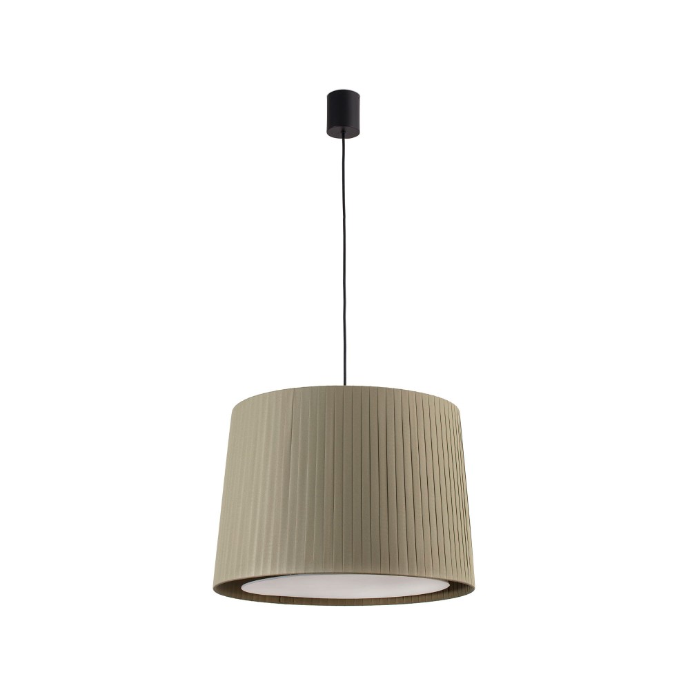 Faro Samba Colg.Negro Simple Encintada E27ø500x350Verde 64315-46